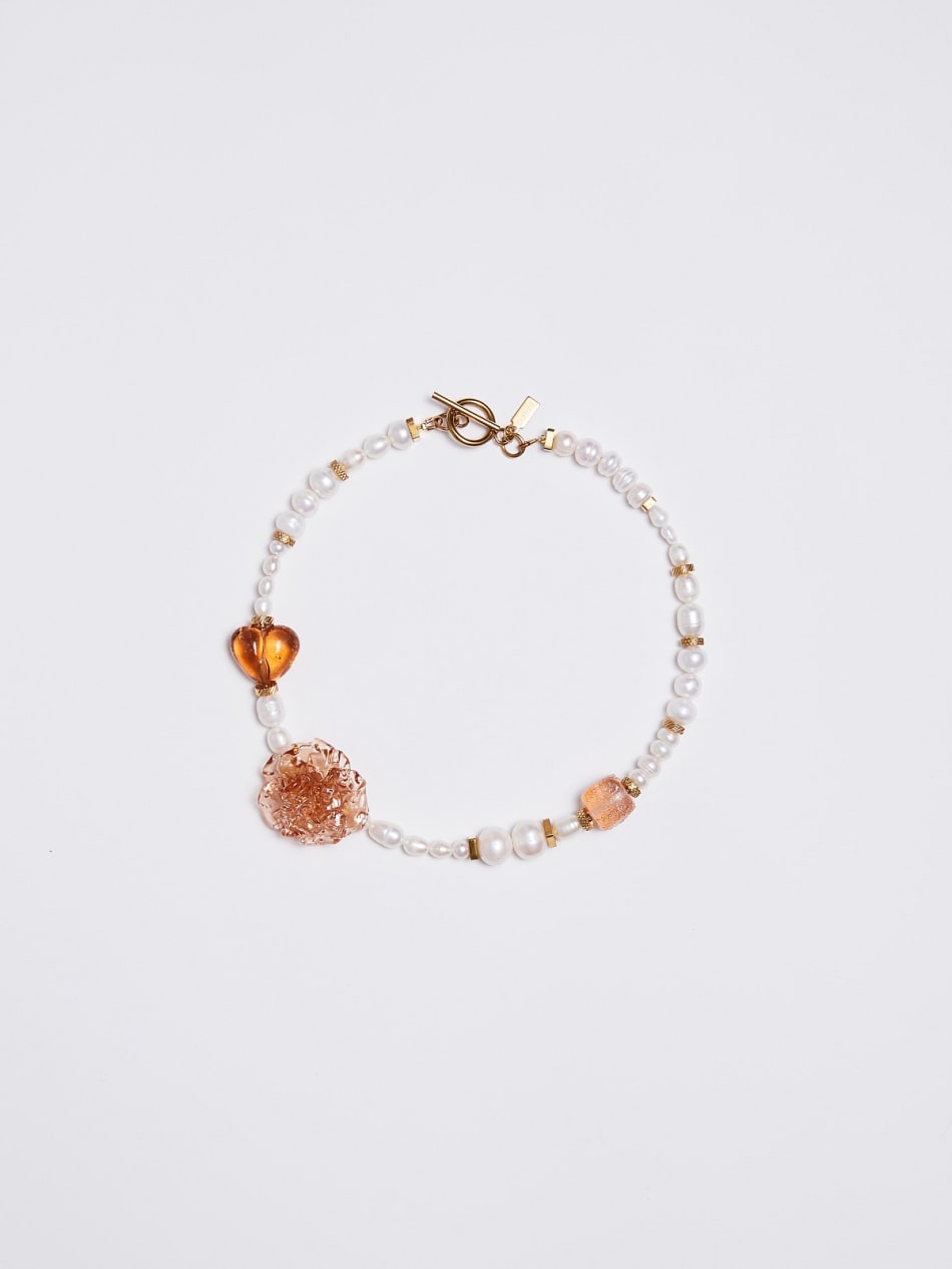 Necklace "Caramel latte" image 1