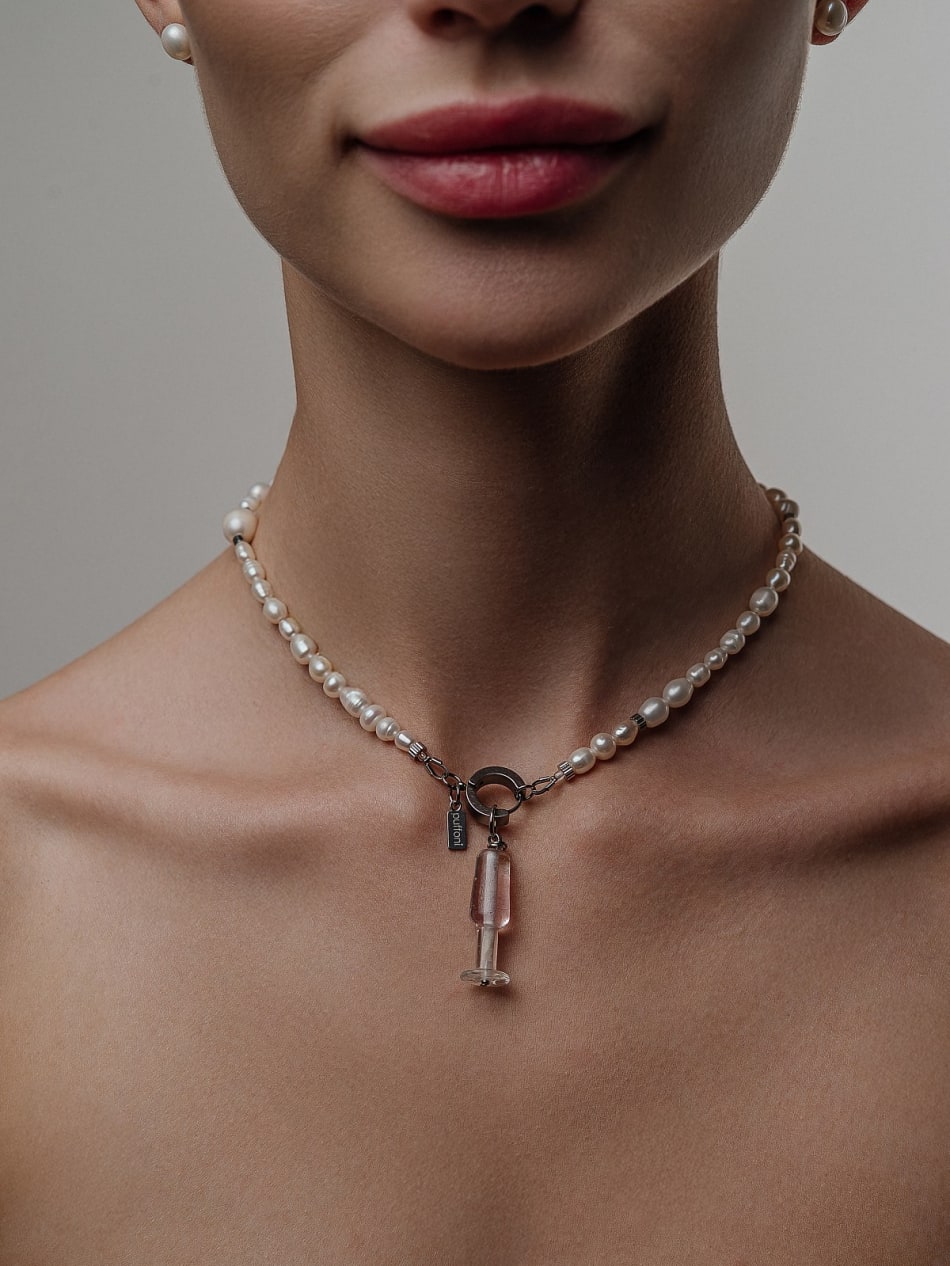 Pendant "Rosé Glass " image 2