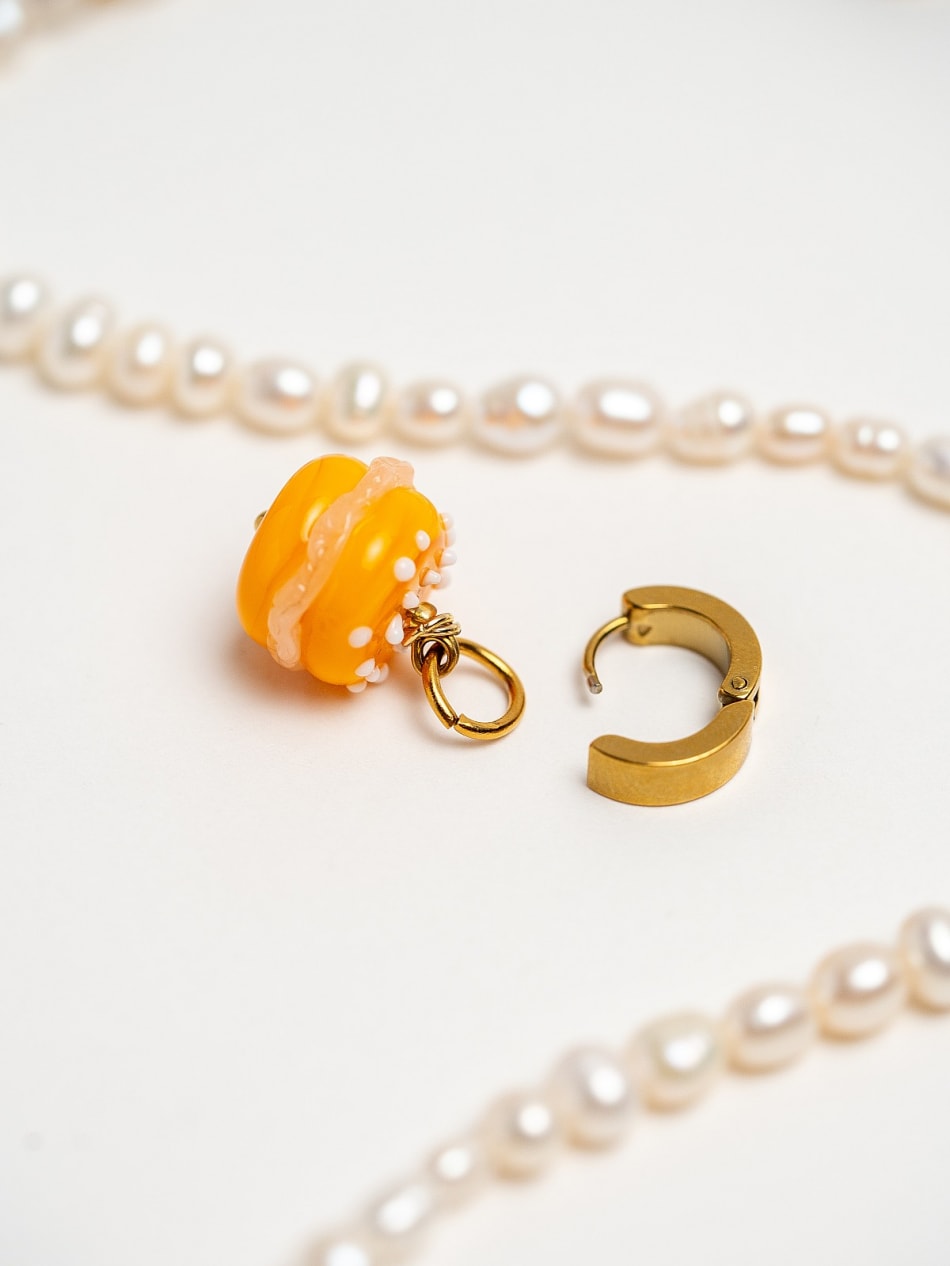 Pendant "Macaron Tangerine Kiss"  image 3