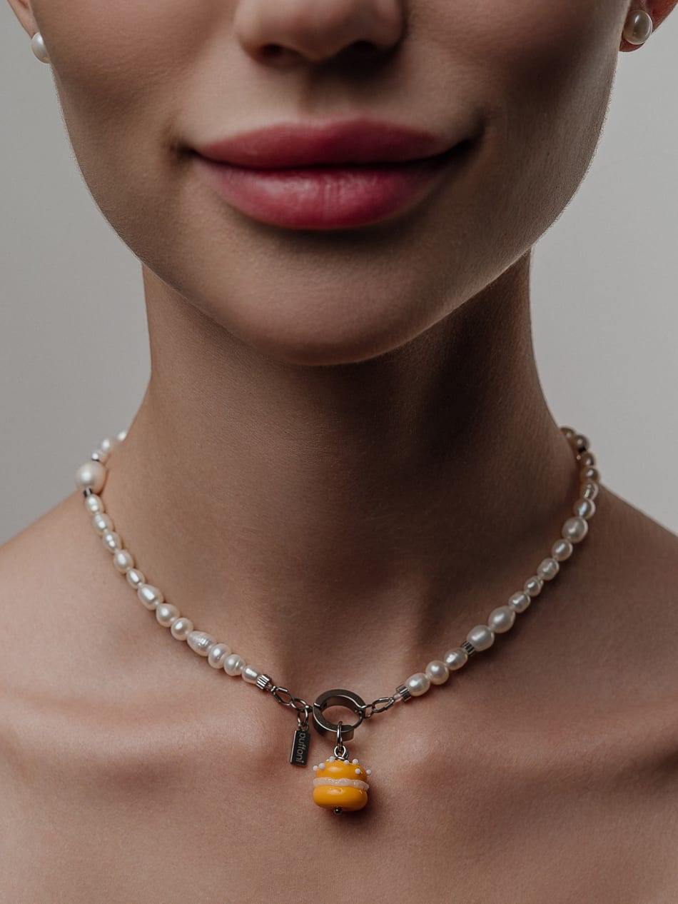 Pendant "Macaron Tangerine Kiss" image 2