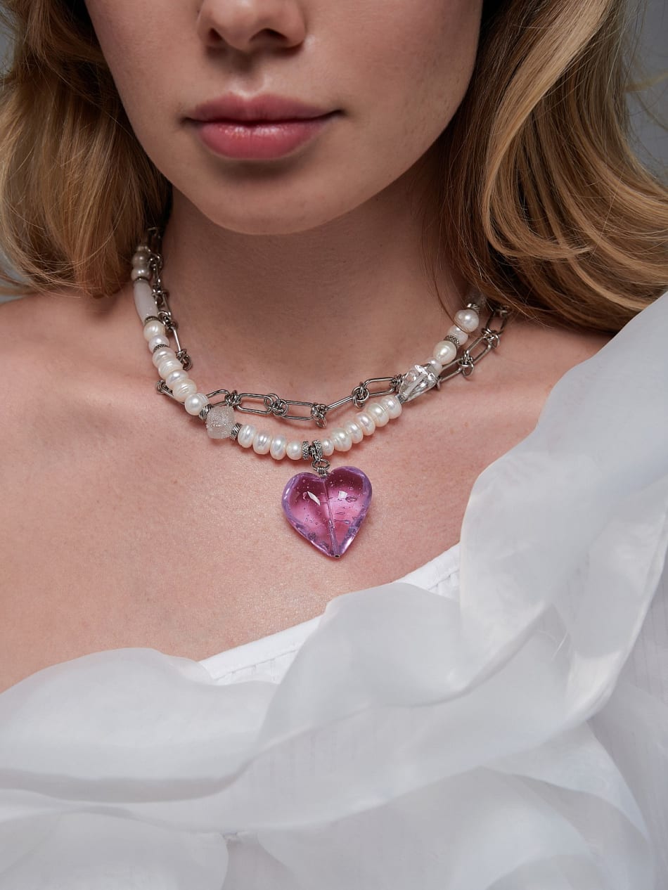 Necklace "Lavender Mist" image 2