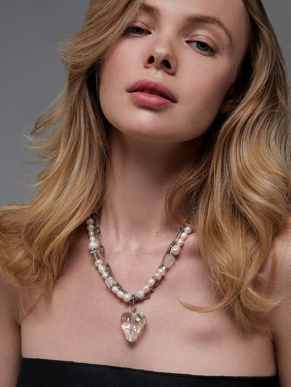 Necklace "Frozen drop" image 5