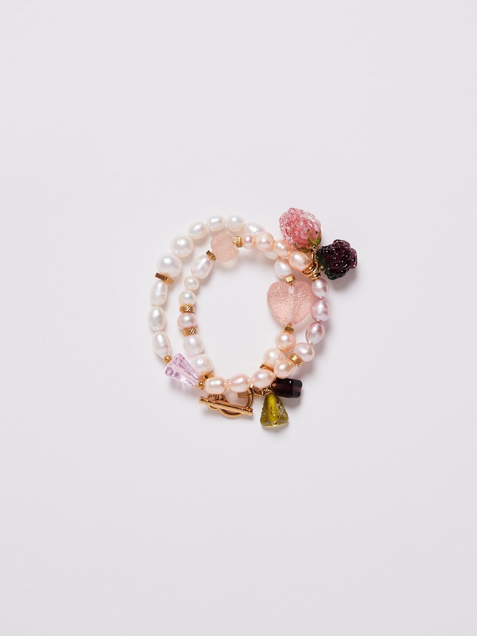 Choker-bracelet "Strawberry cheesecake" image 1