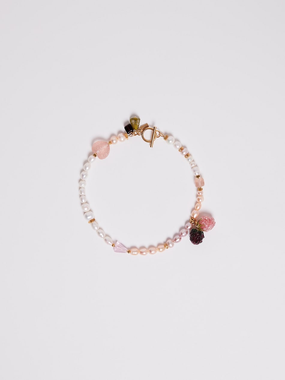 Choker-bracelet "Strawberry cheesecake" image 8