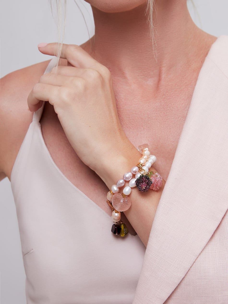 Choker-bracelet "Strawberry cheesecake" image 2