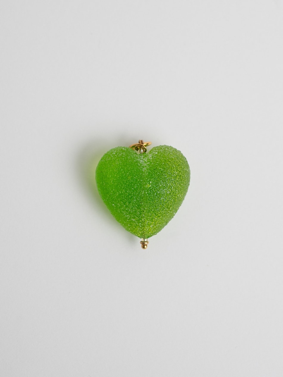 Pendant "Mint Spark Heart"  image 1