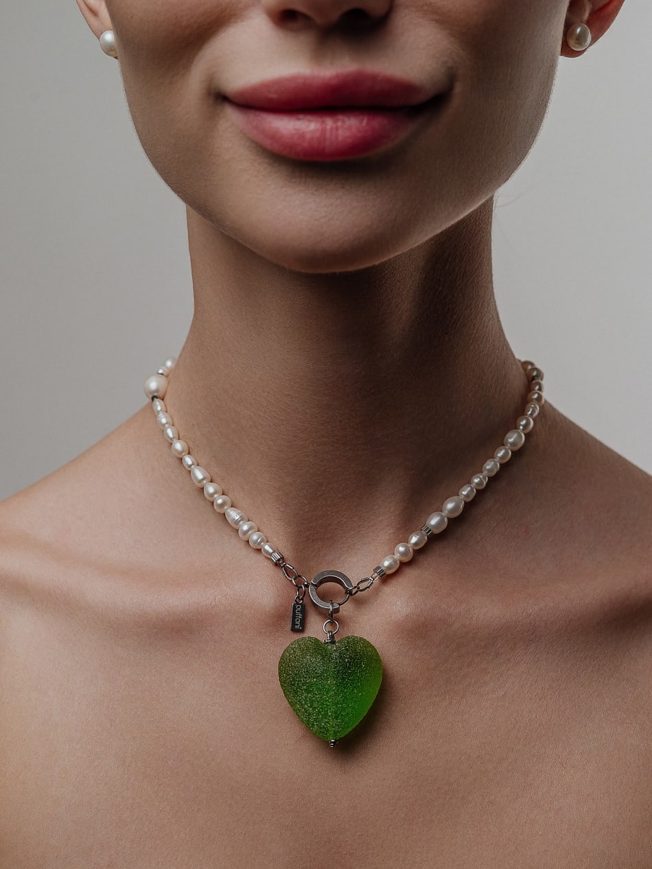 Pendant "Mint Spark Heart" image 2