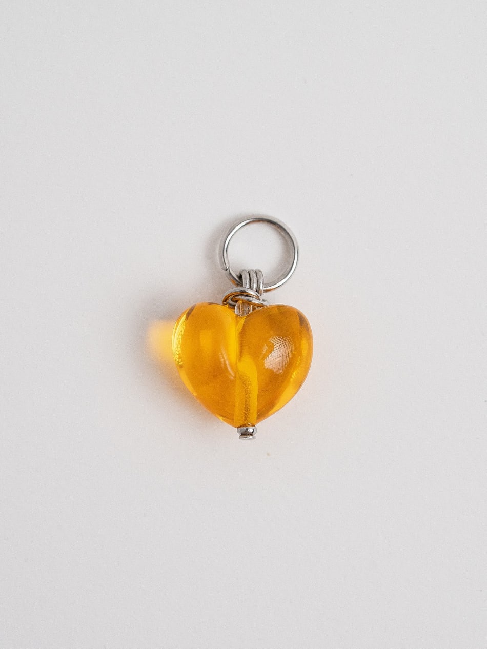 Pendant "Sunset Flame Heart" image 1