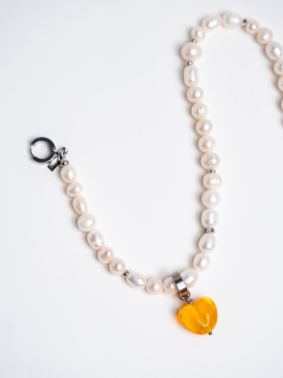 Pendant "Amber Shine Heart " image 5