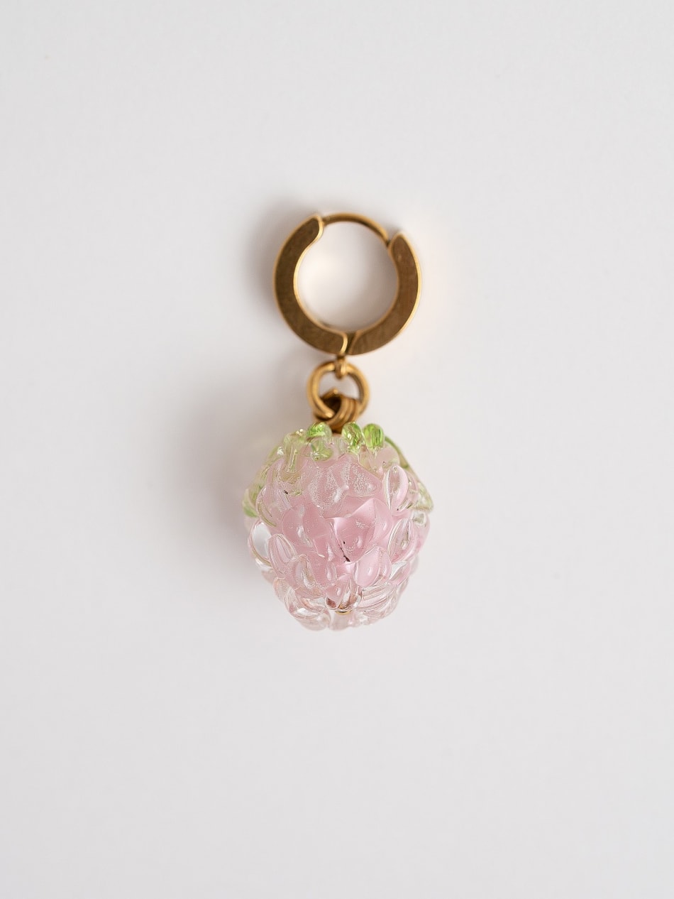 Earring "Ice Raspberry" image 1