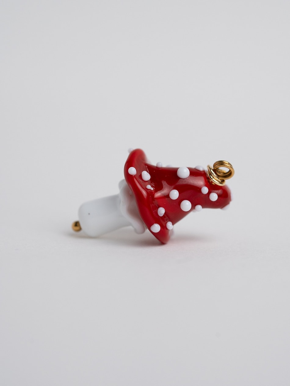 Earring "Scarlet Mushroom"  image 4