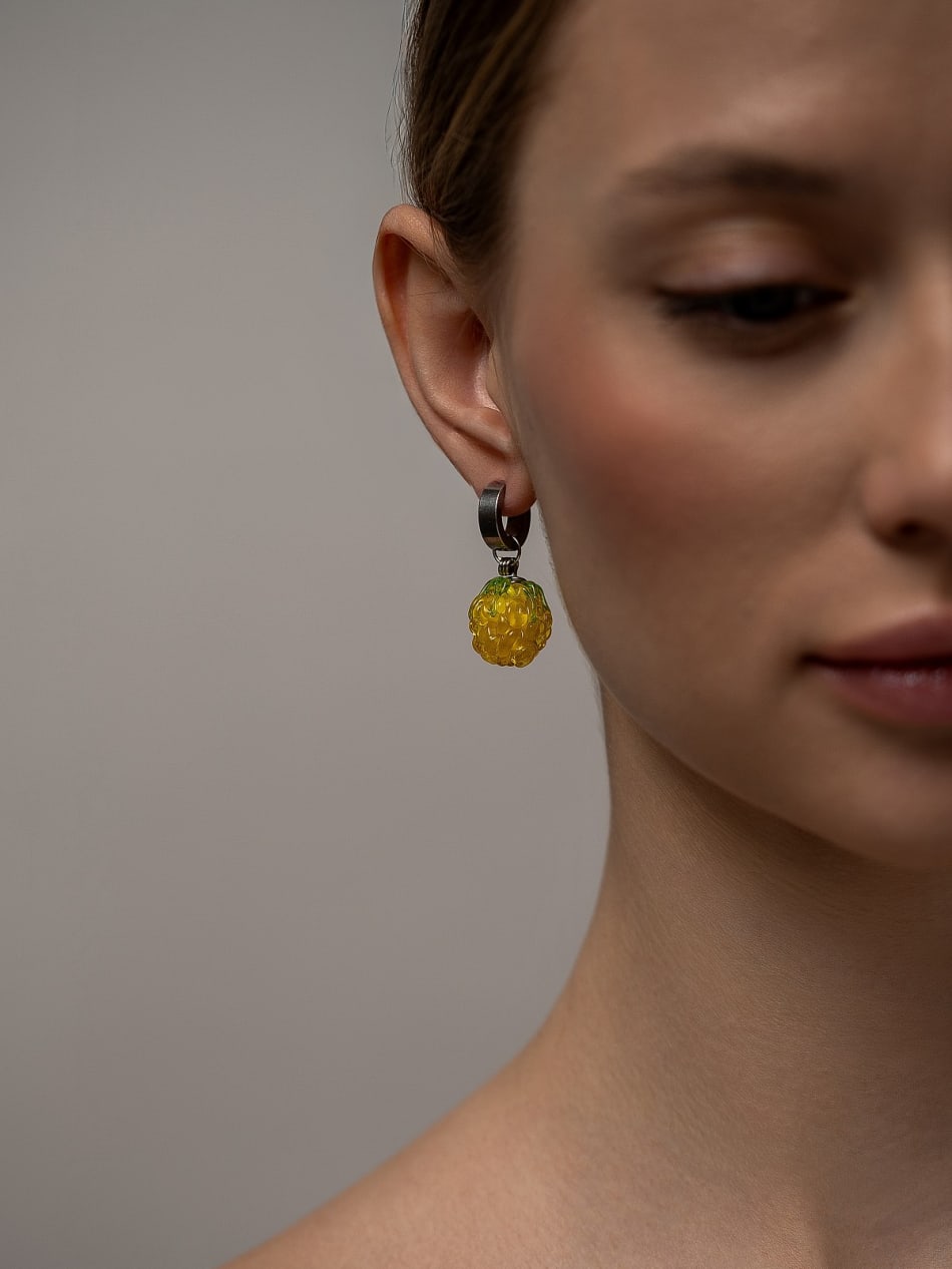 Earring "Sunset Raspberry" image 3