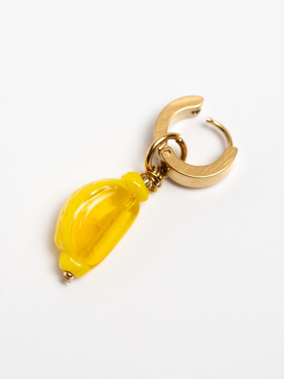 Earring "Glossy Lemon Slice" image 1