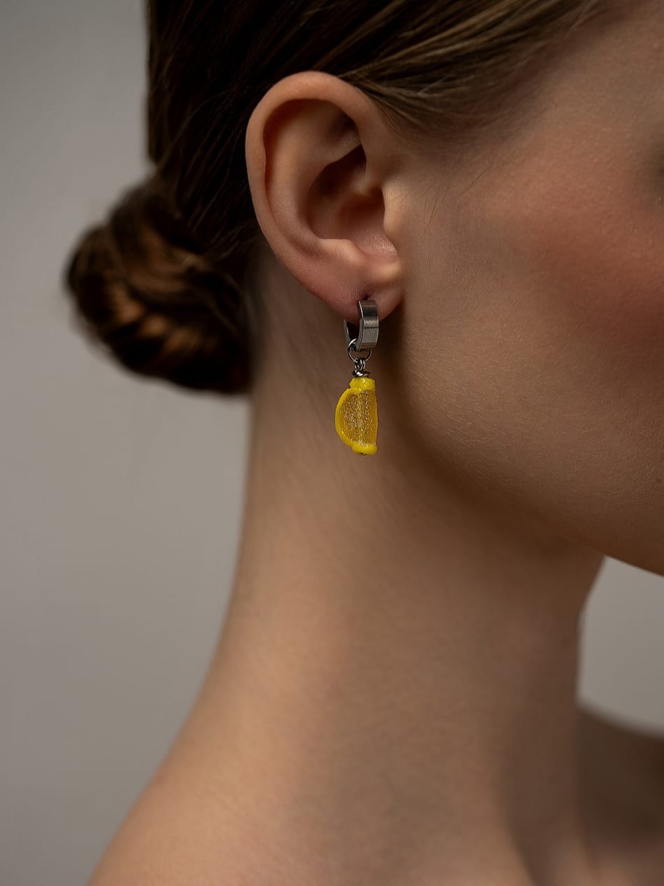 Earring "Lemon Marmalade Slice"  image 3