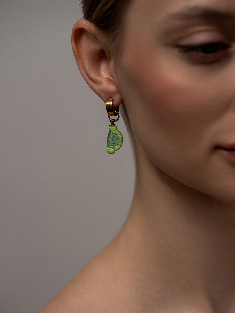 Earring "Lime Marmalade Slice" image 2