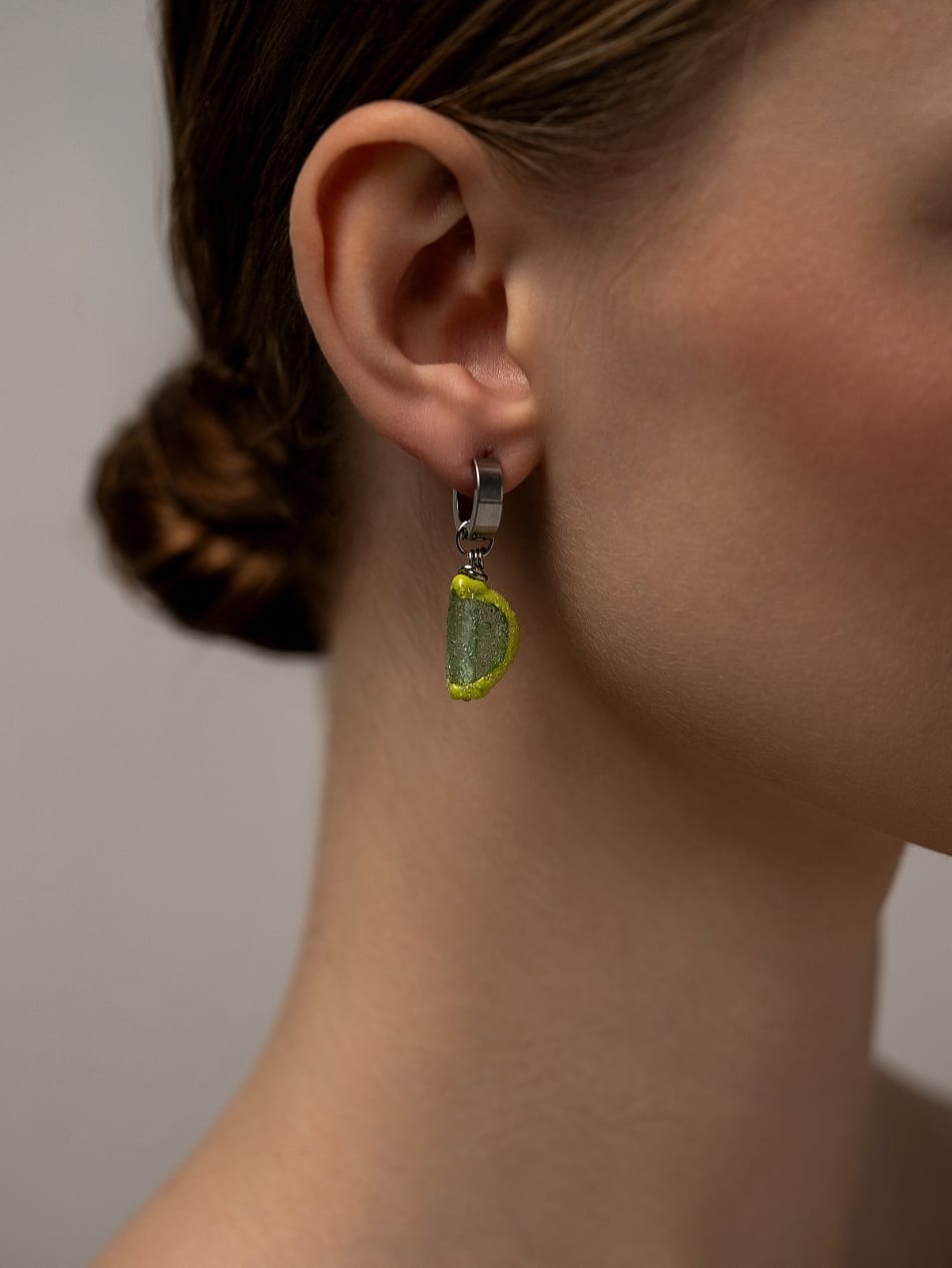 Earring "Lime Marmalade Slice"  image 3