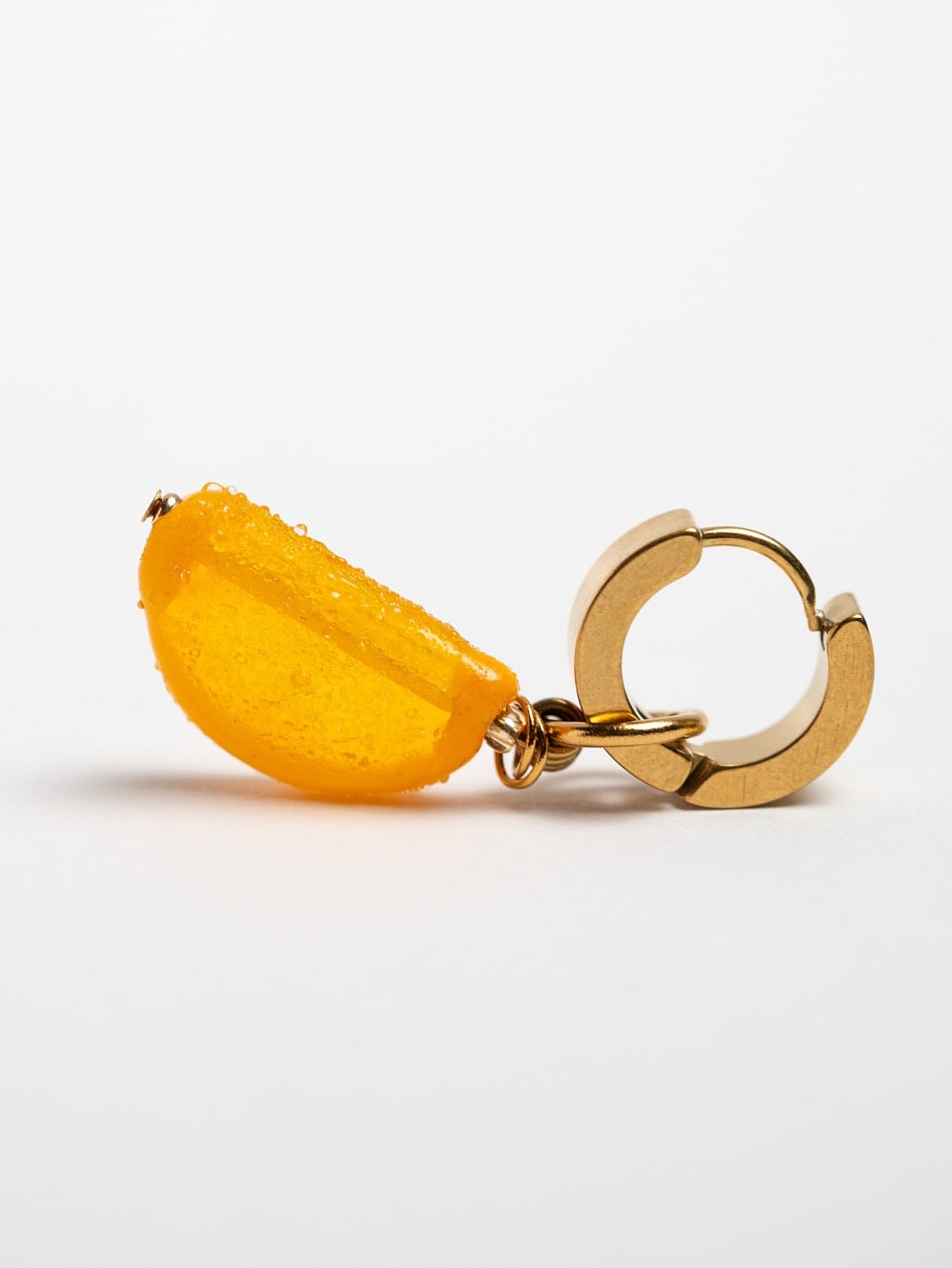 Earring "Orange Marmalade Slice" image 4