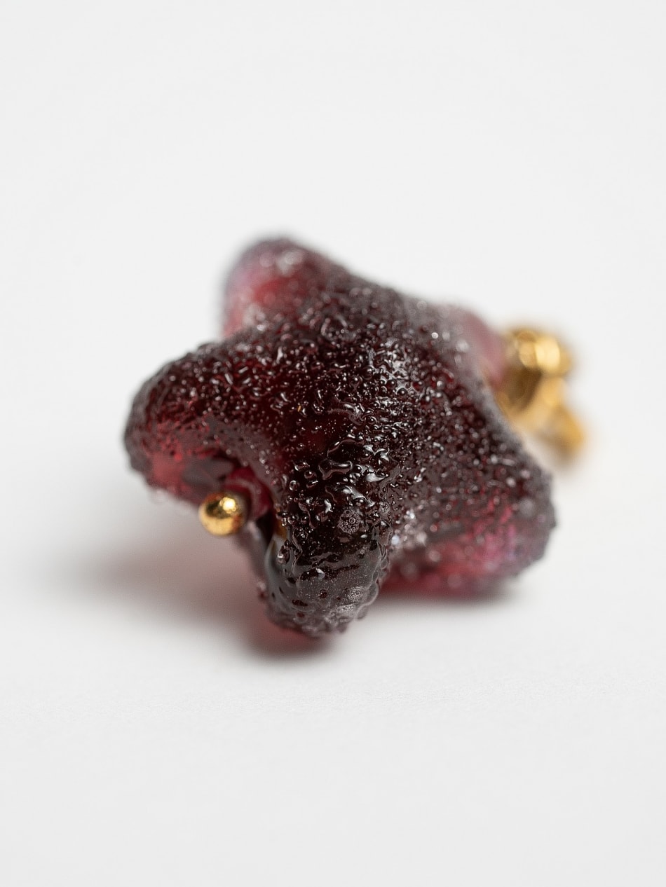 Earrings "Burgundy Stardust" image 6