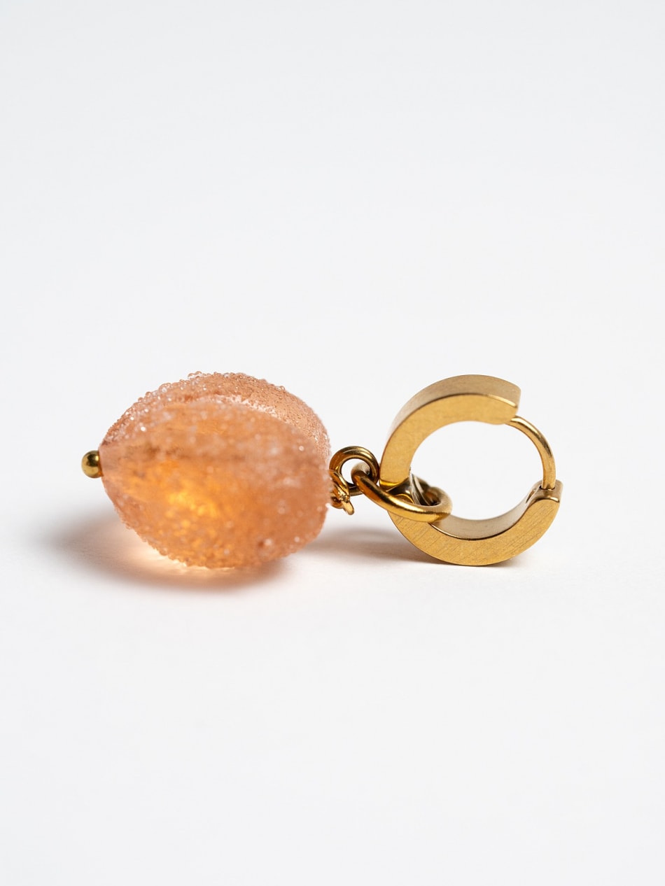 Earring "Autumn Fire Heart" image 4