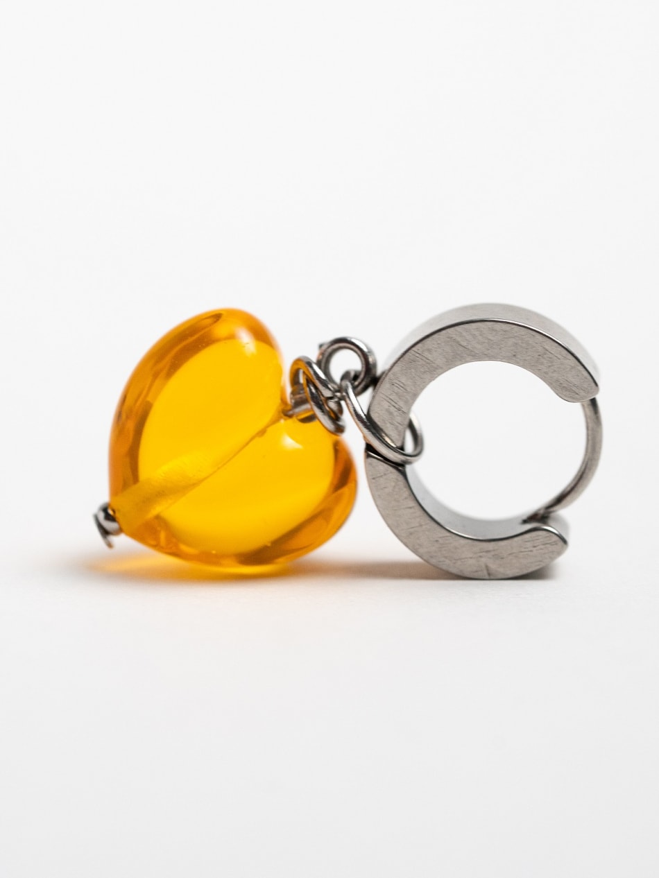 Earring "Sunset Flame Heart" image 4