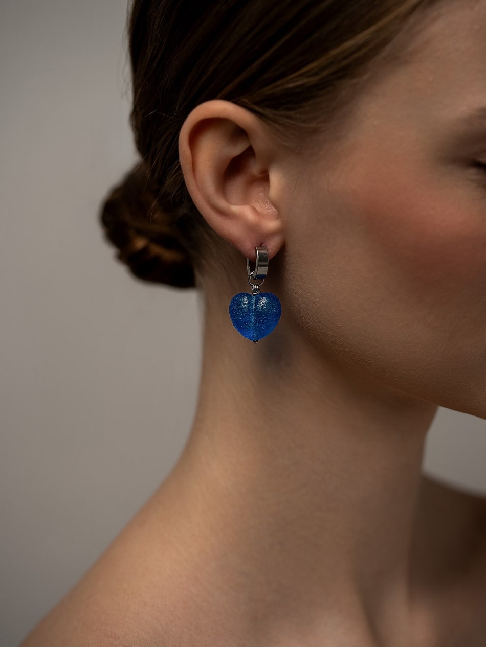 Earring "Winter Frost Heart" image 2