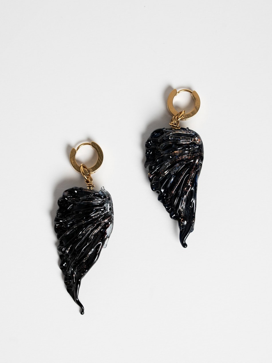 Earrings "Wings of Night" image 4