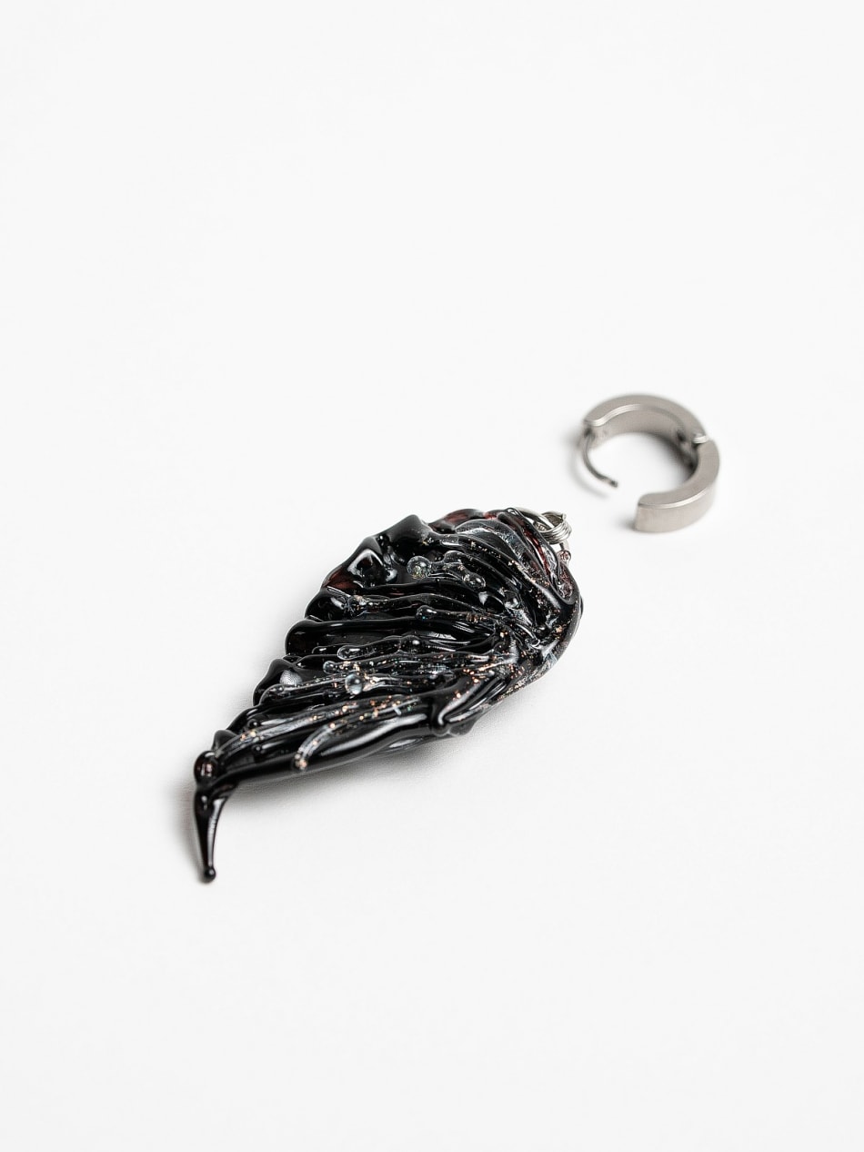 Earrings "Wings of Night" image 6