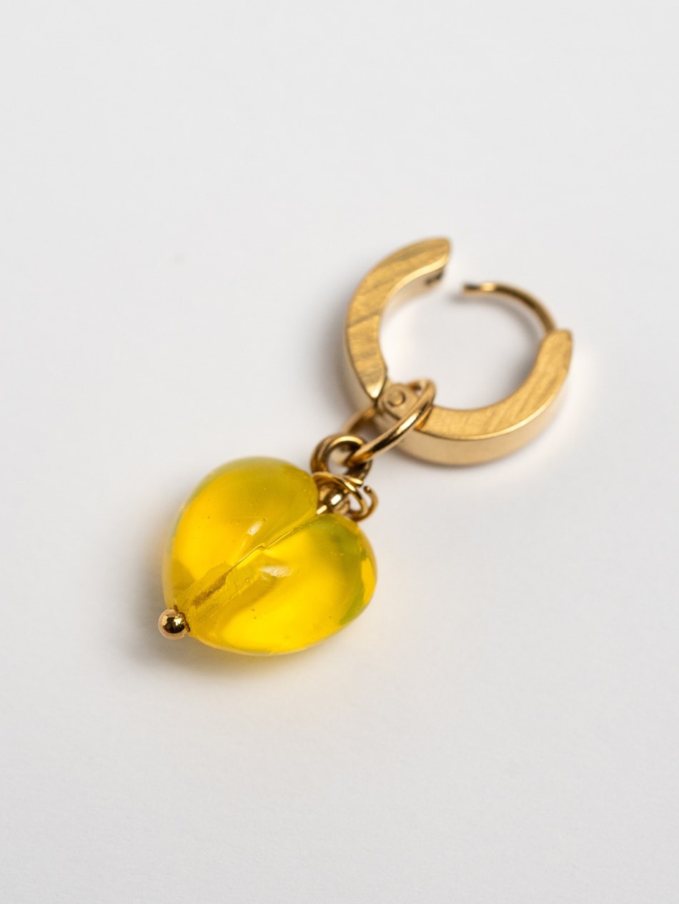 Earring "Golden Glow Heart"  image 1