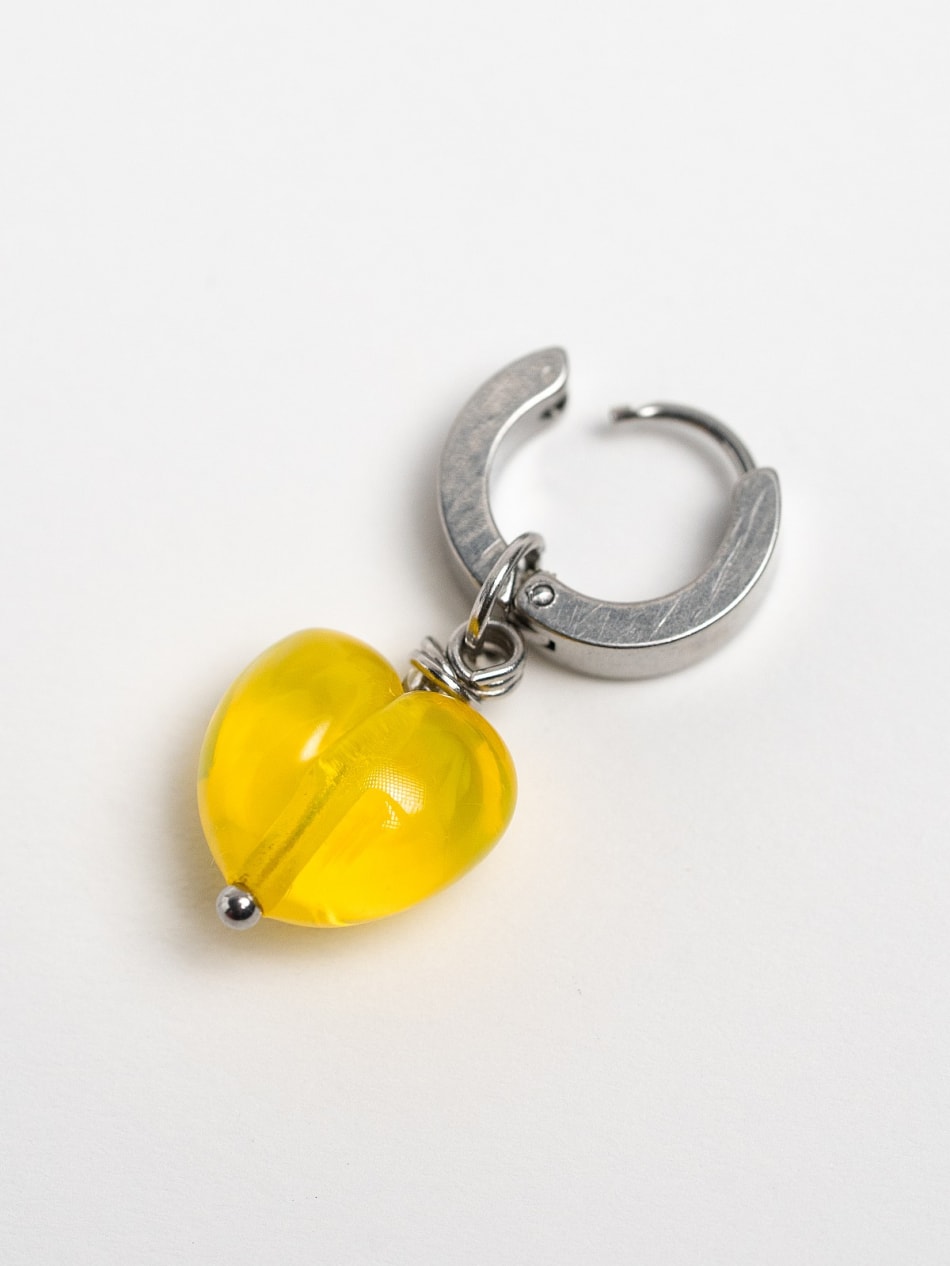 Earring "Golden Glow Heart" image 1