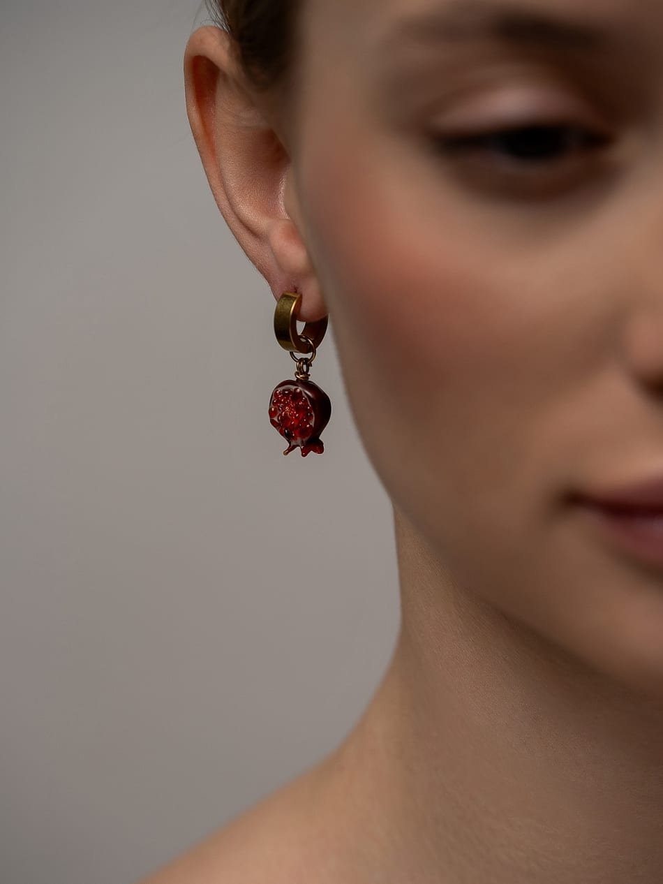 Earring "Ruby Secret" image 2