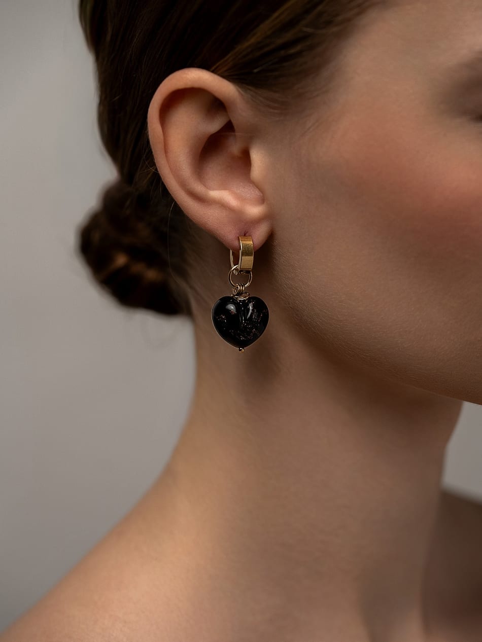 Earrings "Noir Wing" image 3