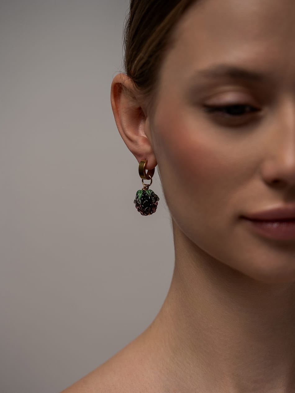 Earring "Midnight Blackberry" image 2