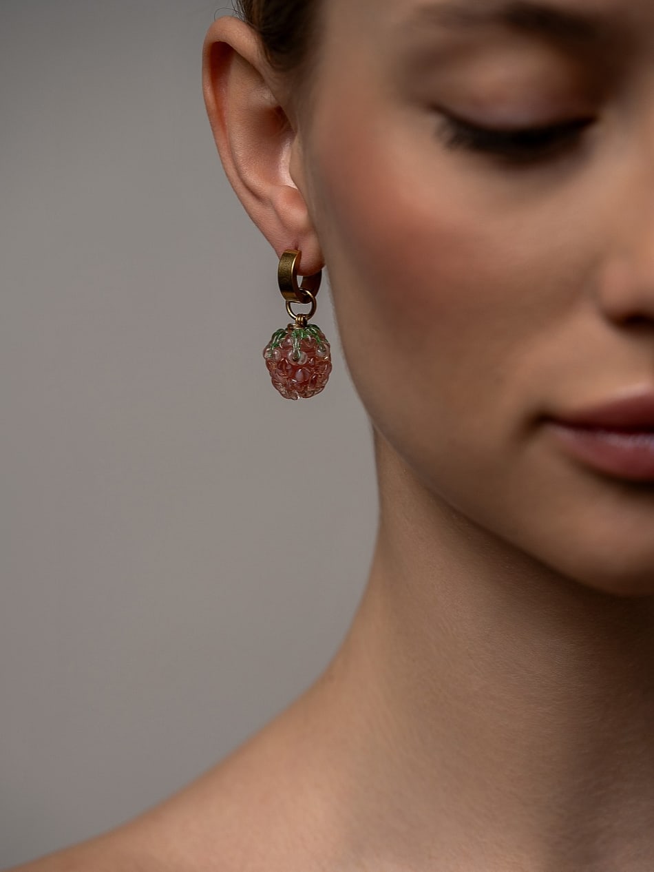 Earring "Frost Raspberry" image 2