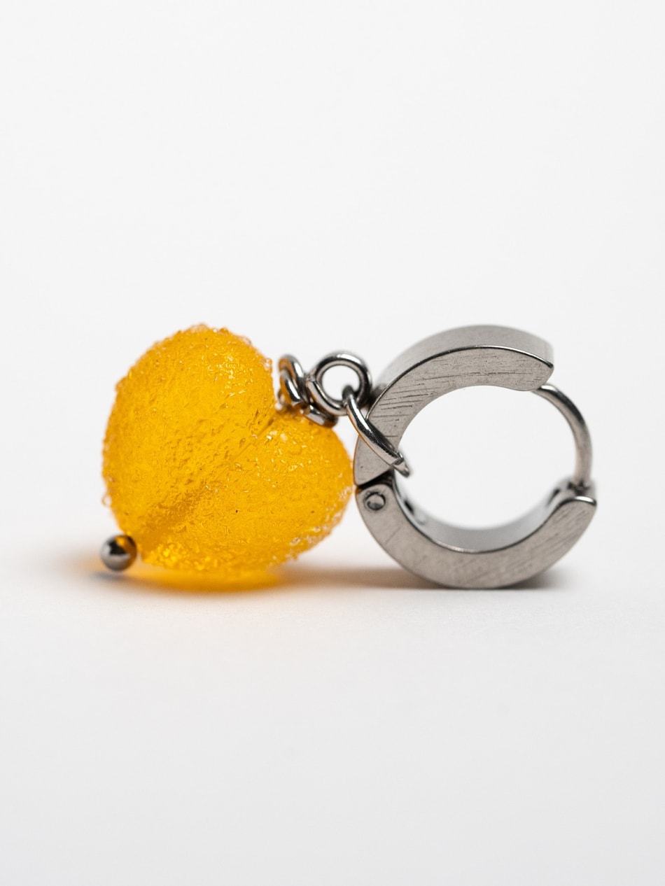 Earring "Aperol Sugar Heart"  image 3