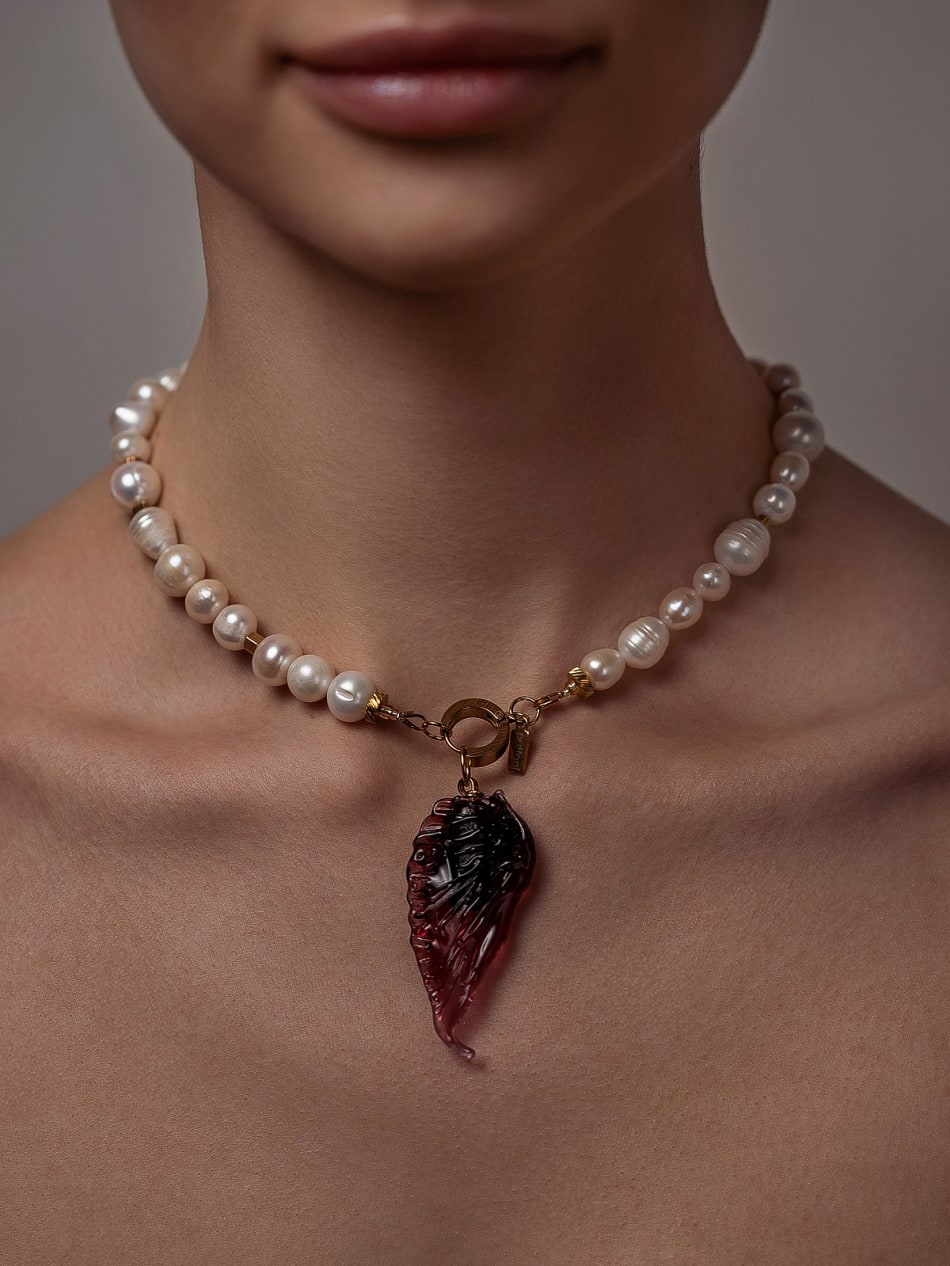 Pendant "Wine Wing" image 6