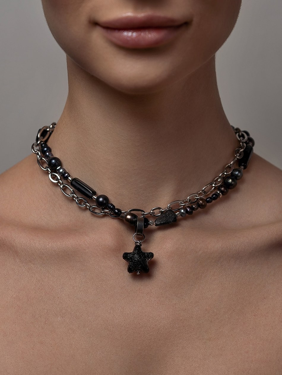 Necklace "Smoky Star Reverie" image 3
