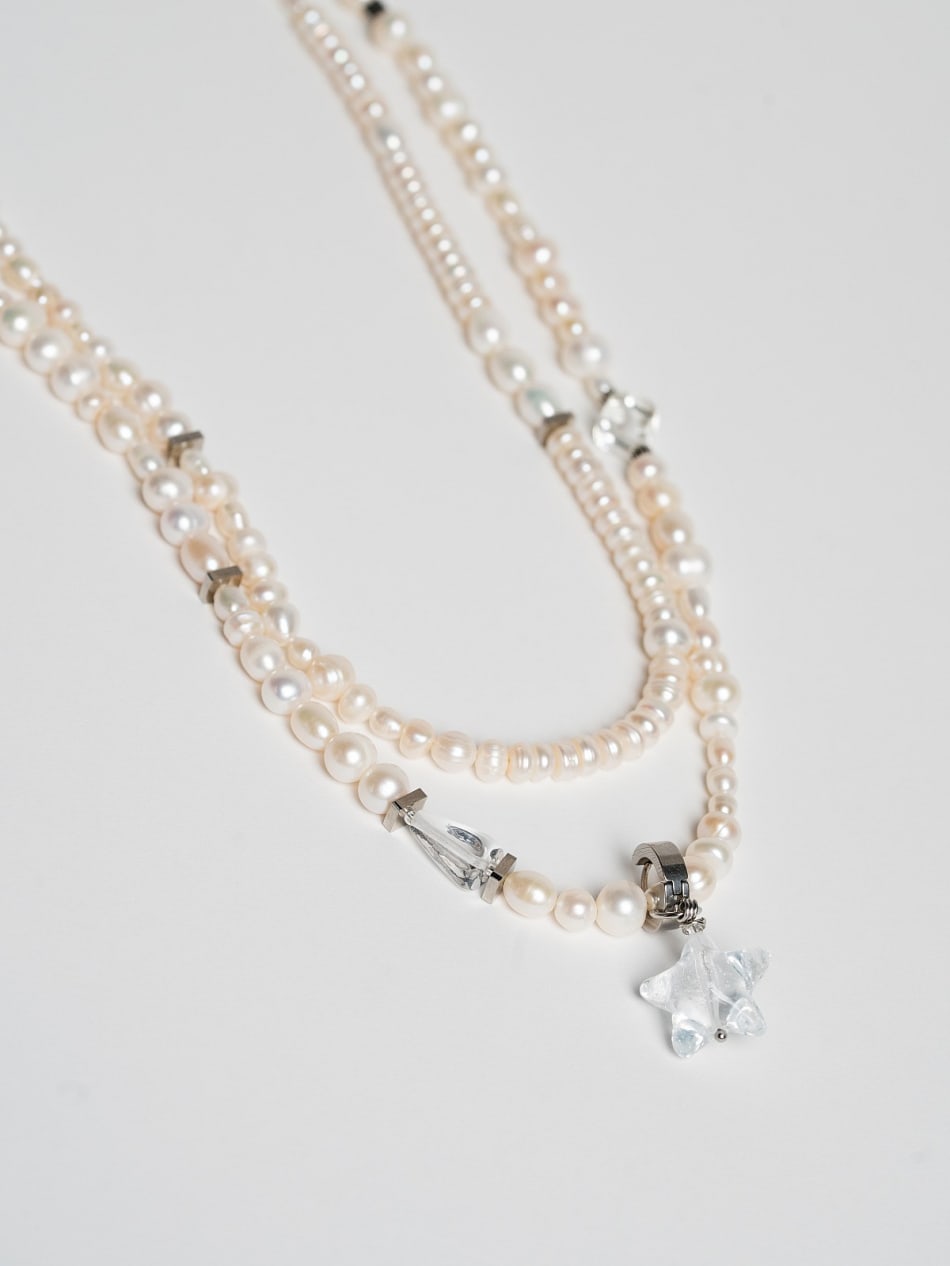 Necklace "Crystal Star Pearl" image 1