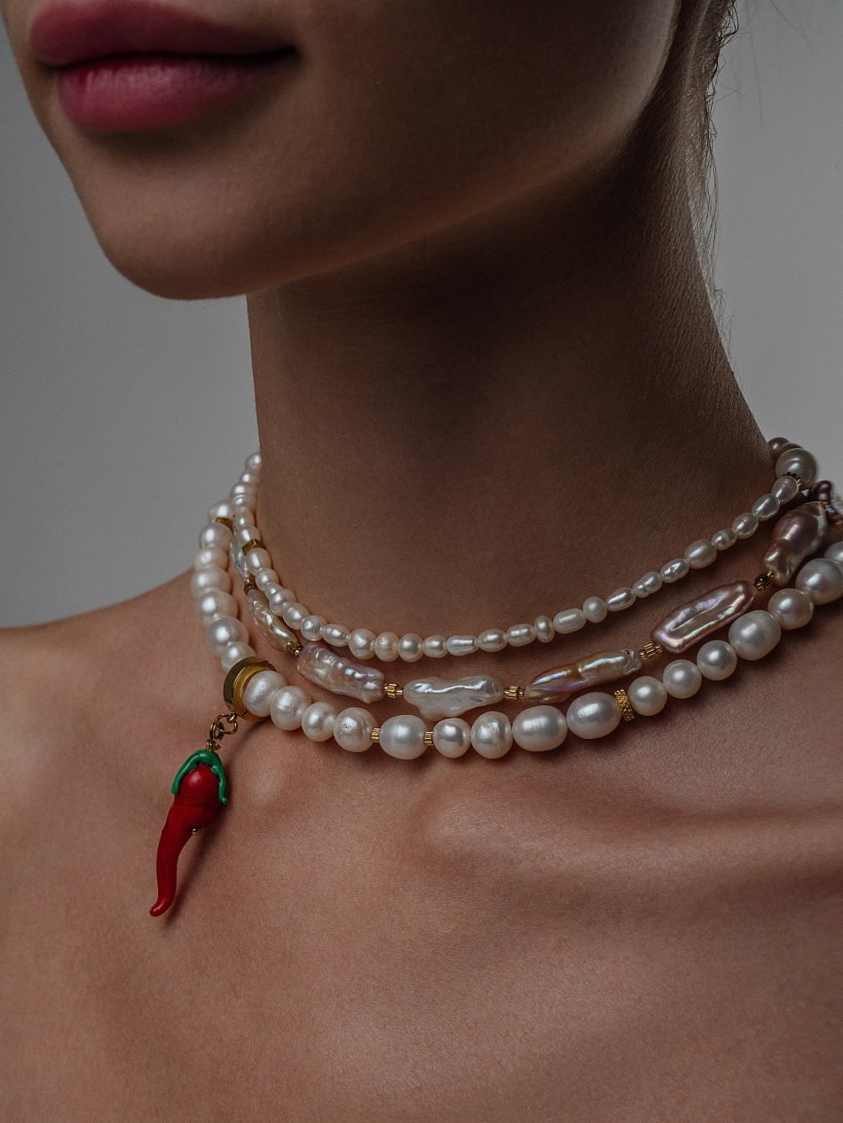 Necklace "Gilded Spice" image 1