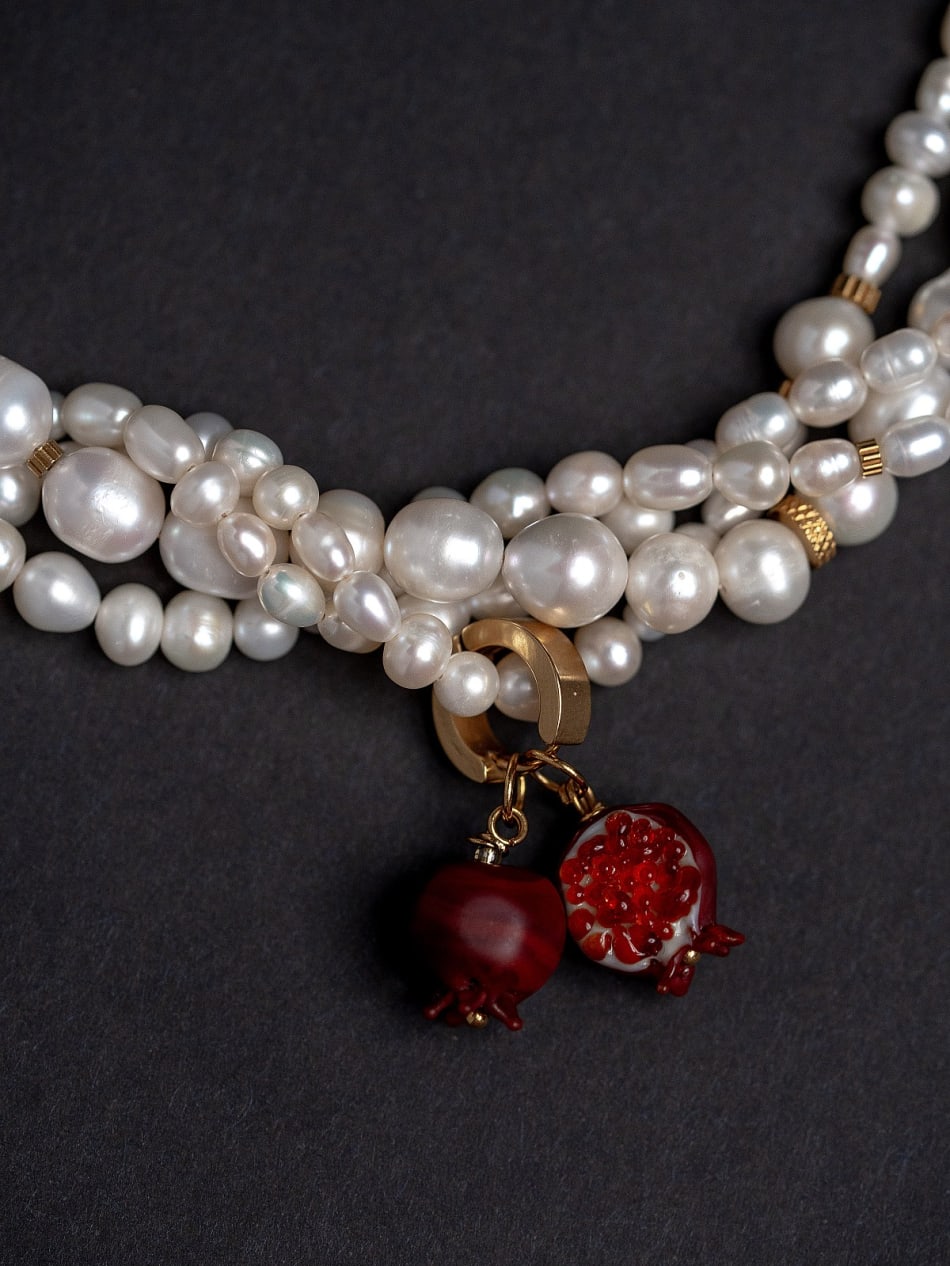 Necklace "Ruby Reflection" image 2