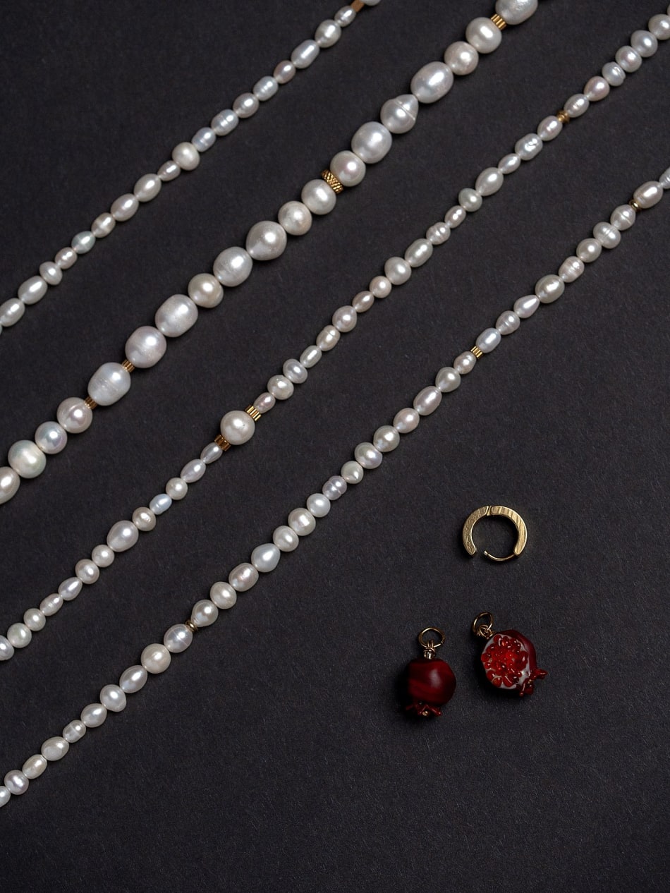 Necklace "Ruby Reflection" image 3