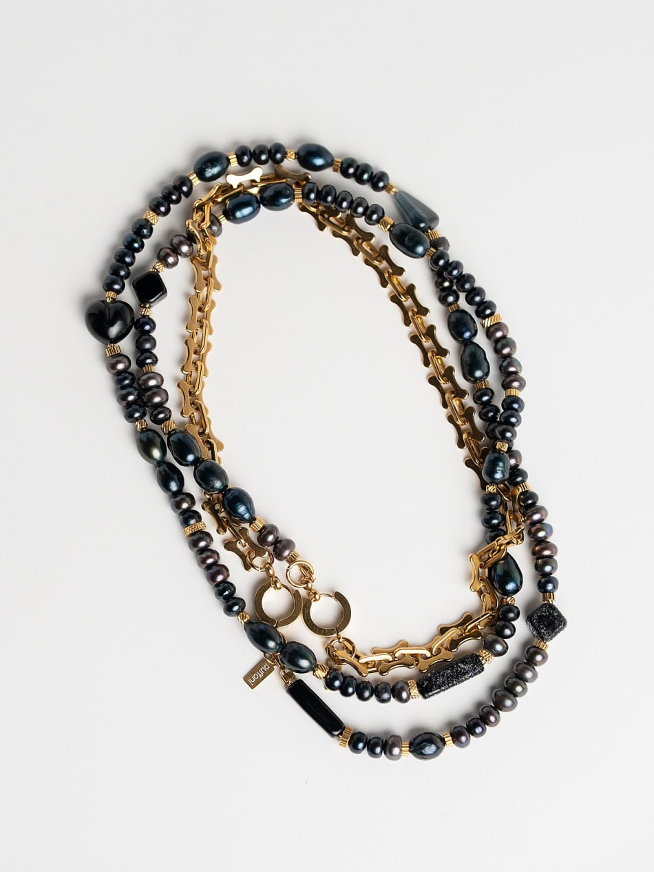 Necklace "Nero Mare" image 14