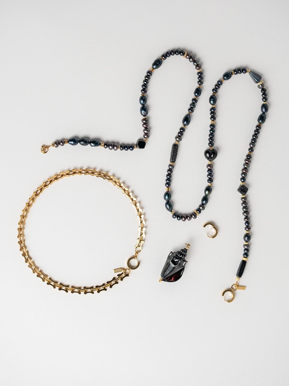 Necklace "Nero Mare" image 3