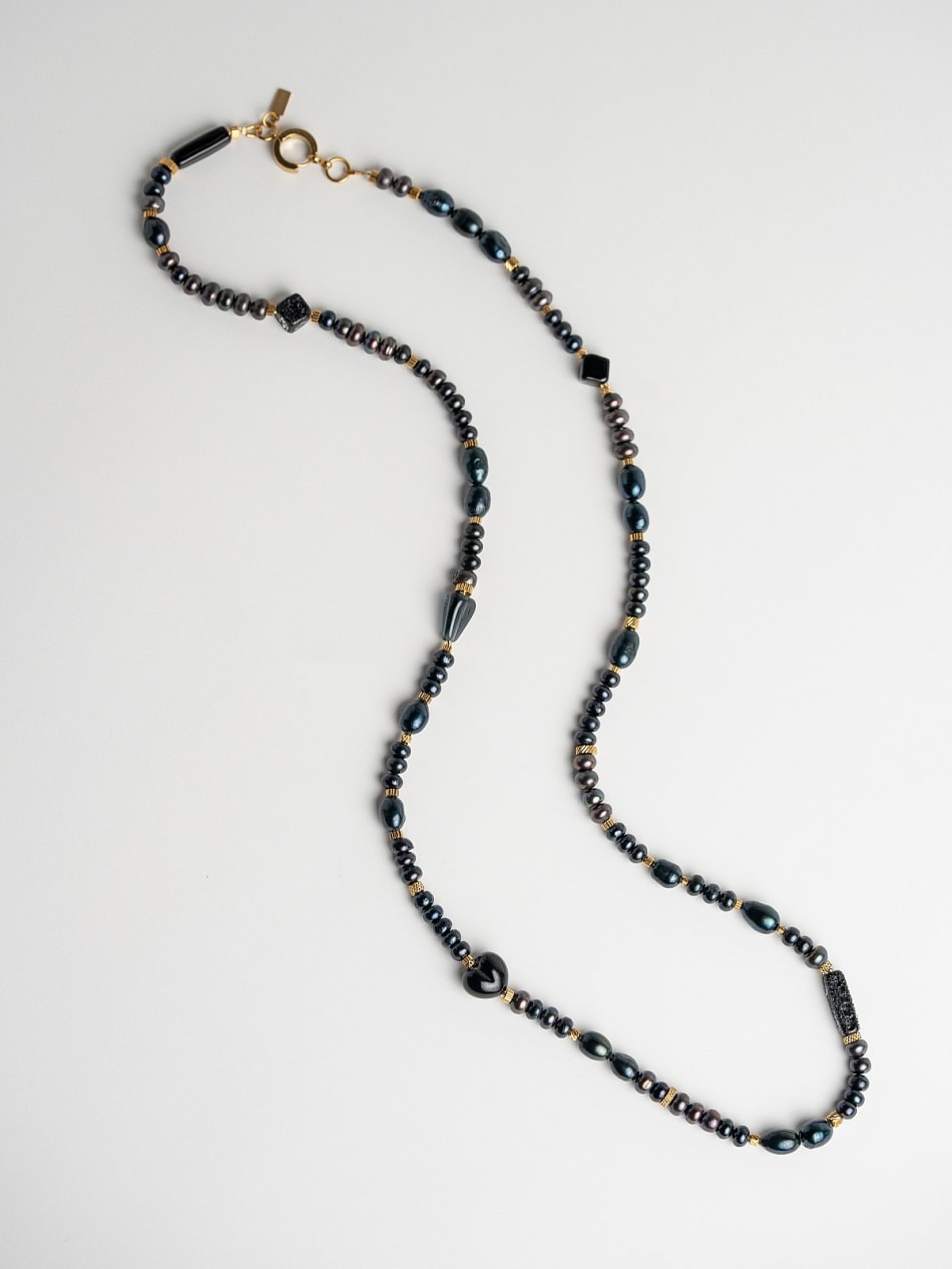 Necklace "Nero Mare" image 6