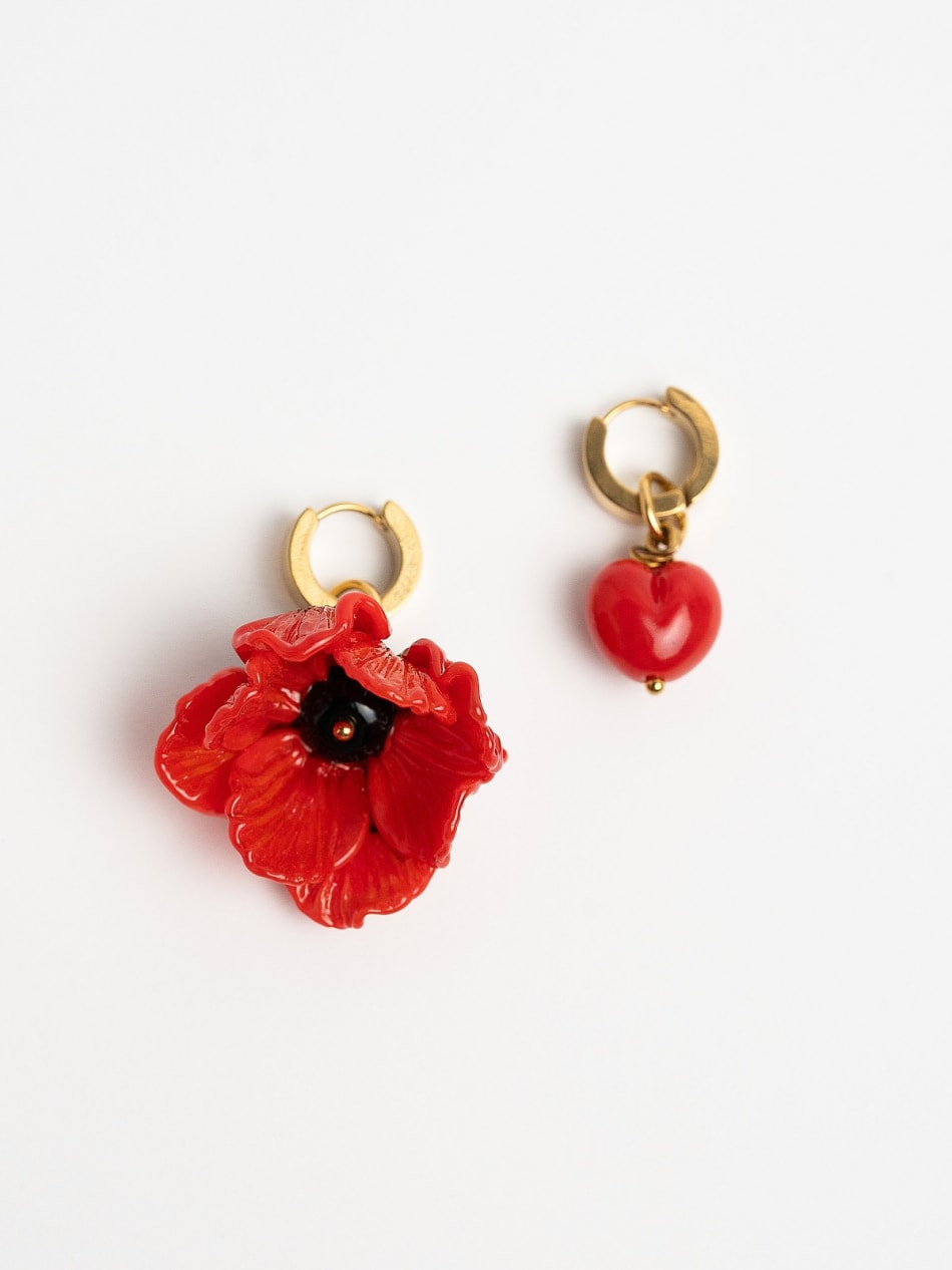 Earrings "Wild Poppy" image 1