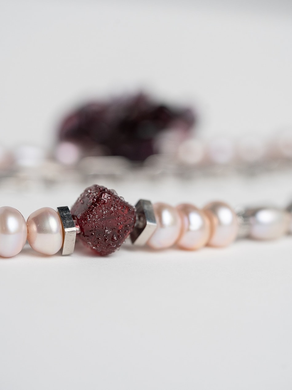Choker “Bordeaux Garden” image 7
