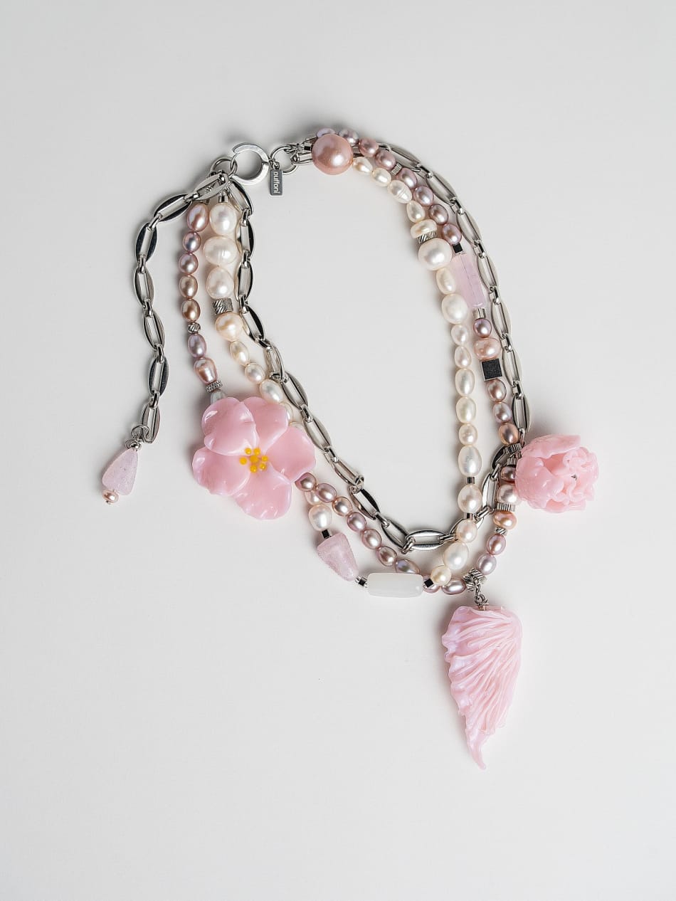 Necklace “Pink Garden” image 1