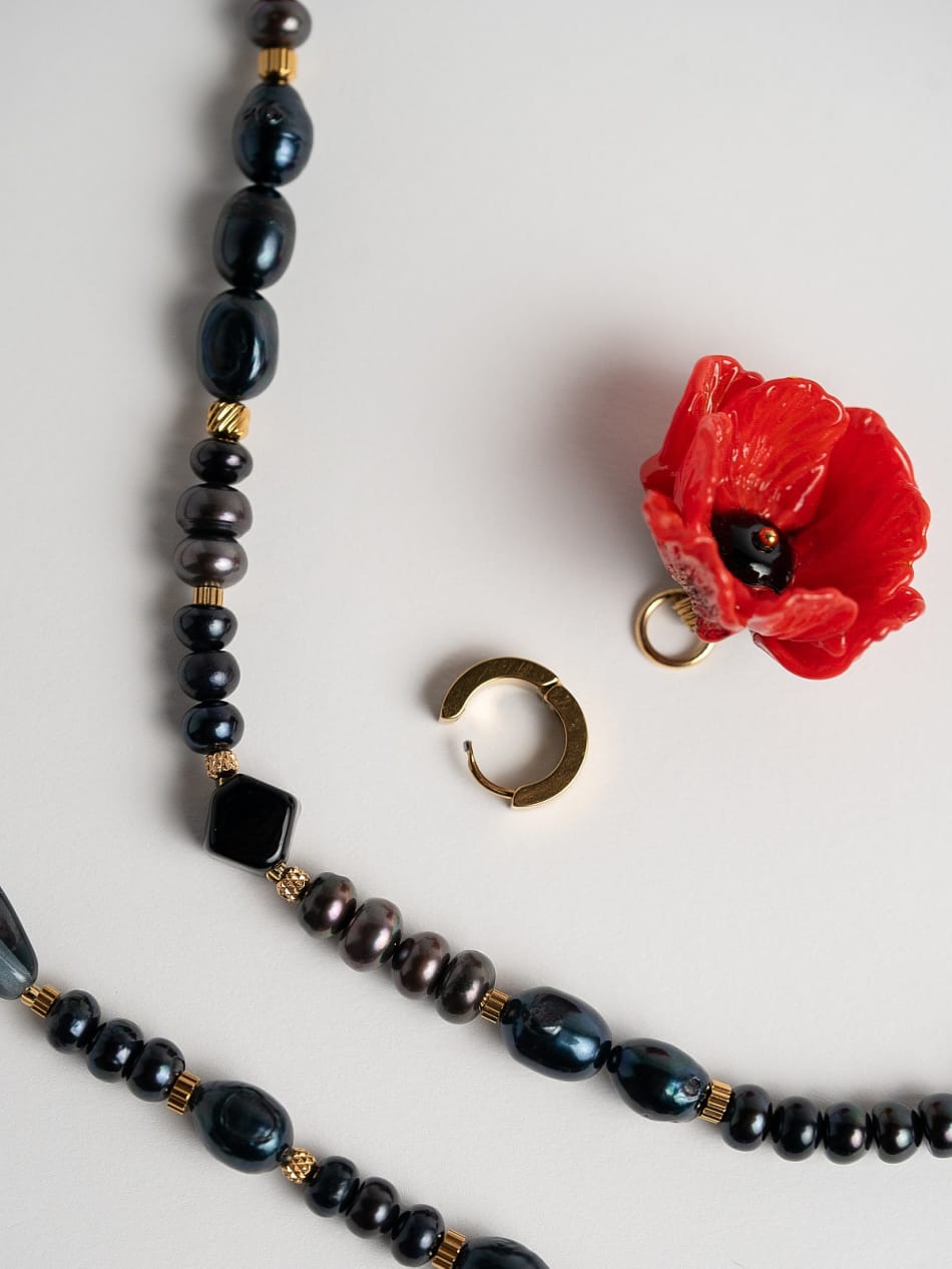 Necklace “Noir Garden” image 3
