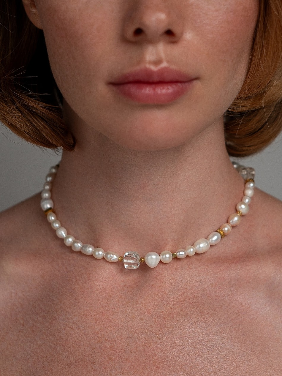 Choker "Snowdrops" image 3