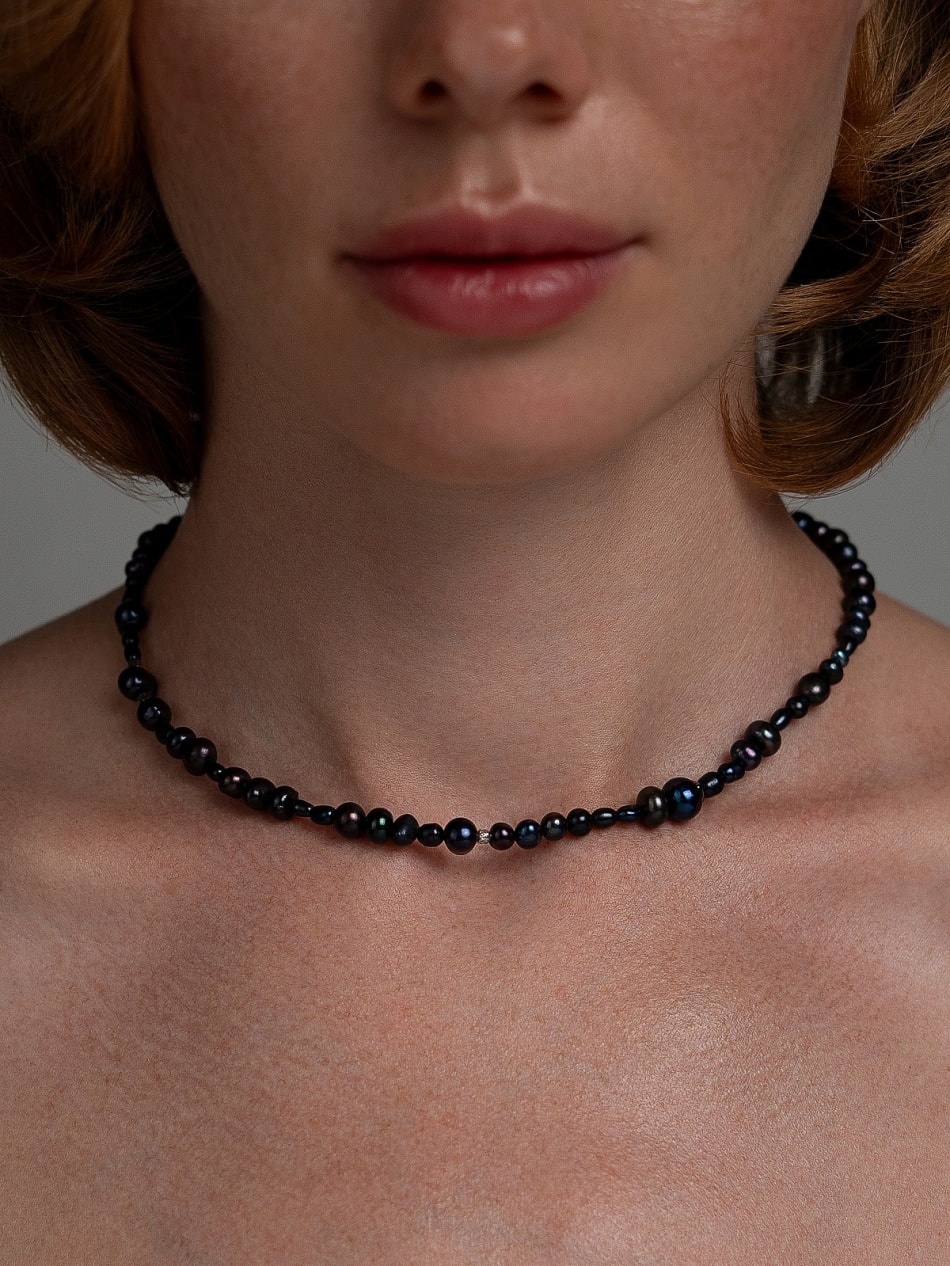 Choker “Nero Silver” image 7