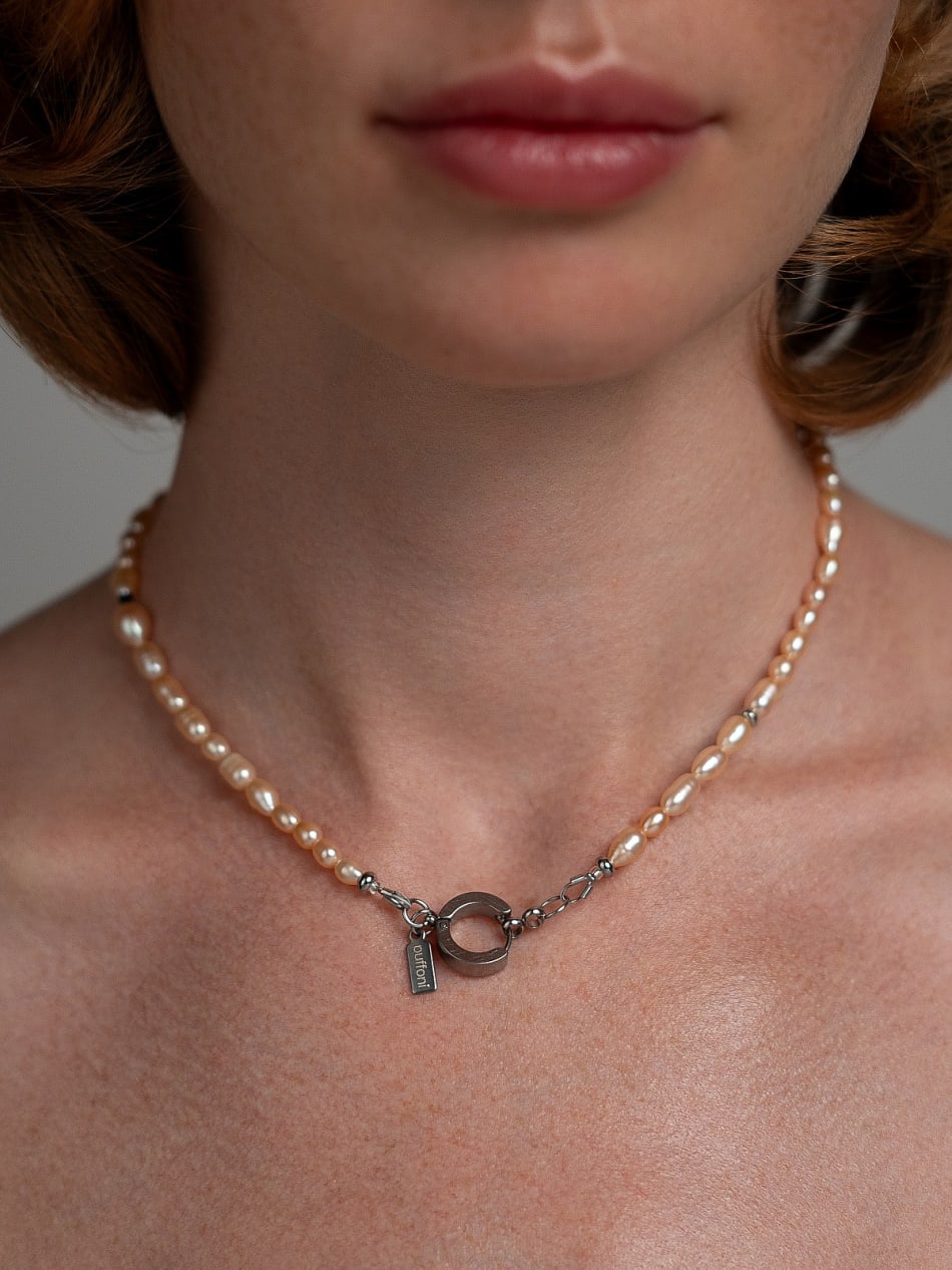 Choker “Silver Champagne” image 3